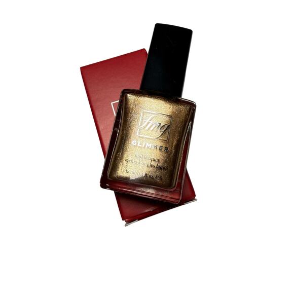 FMG Glimmer Nail Lacquer Golden Galaxy 12 ml, High-Performance Polish - Picture 3 of 6